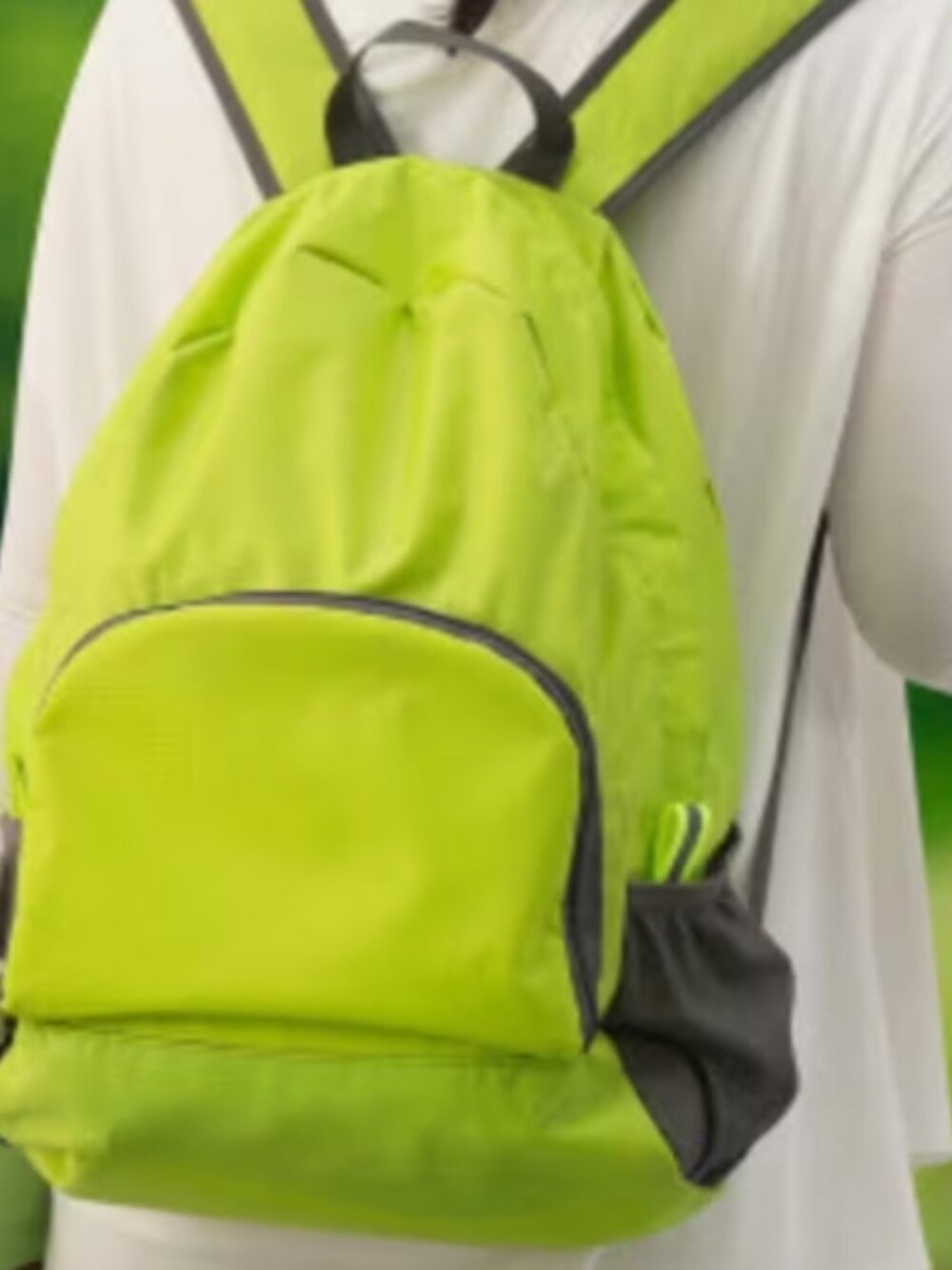 New Lightweight, Sturdy Ripe-Stop Nylon Foldable Multifunctional Backpack Pink - Picture 4 of 5